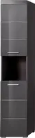 trendteam Bad Hochschrank Amanda Grau Melamin/Agave grau HG.TZ 37 x 190 x 31 cm