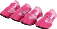 4 Stück Hundestiefel für kleine und mittelgroße Hunde, Hundeschuhe für Welpen mit weichen, rutschfesten Sohlen, Hundepfotenschutz für den Alltag