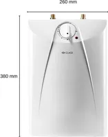 Clage druckloser Untertisch-Speicher S 5-U Kleinspeicher Warmwasser 5L 2 kW 230 V