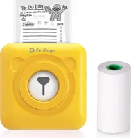 PeriPage Mini Pocket All-in-One Thermal Printer Wireless BT Image Photo Label Memo Receipt Paper Printer AR Photo Function with USB Cable Support for Android iOS Smartphone Windows