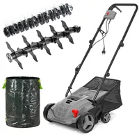Lehmann Alyssum zwei-in-eins Elektro Vertikutierer Rasenlüfter 1500 Watt, Breite 320mm, 30l Korb