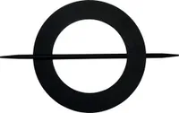 Dekospange Mars schwarz Ø 14,5 cm