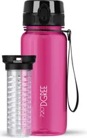 uberBottle softTouch Trinkflasche mit Fruchtbehälter 650ml / Fuchsia Pink/ 720DGREE
