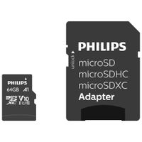 Philips Micro-SDHC-Card 64GB  Class 10, UHS-I U1, incl. Adapter