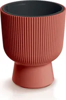 Doniczka Milly designerski cylindryczny kształt do użytku wewnątrz i na zewnątrz Doniczka plastikowa 390 mm Kolor miedziany