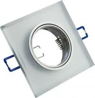 Einbaustrahler Glas eckig gesandet