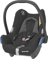 Maxi-Cosi CabrioFix Babyschale, Baby-Autositze Gruppe 0+ (0-13 kg), nutzbar bis ca. 12 Monate, passend für FamilyFix-Isofix Basisstation, Essential Black (schwarz)