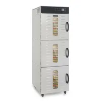 Klarstein Master Jerky 550 Pro Dörrautomat Profi/Gastro,Mit 36 Etagen,2400W,Kapazität: 5,47 m²,Thermostat: 40-90 °C,Gehäuse aus rostfreiem Edelstahl,silber