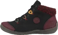 Rieker damskie sznurowane buty czarne