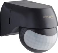 Oktaplex Bewegungsmelder LED Aussen IP44 Infrarotsensor 180° schwenk- & neigbar Aufputz anthrazit