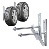 Pro Plus Reifenwandhalter Set von 2 Stück inkl Schrauben und Dübel