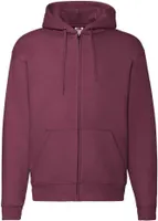 Fruit of the Loom - "Premium" Hoodie mit durchgehendem Reißverschluss für Herren/Damen Uni PC5444 (L) (Burgunderrot)