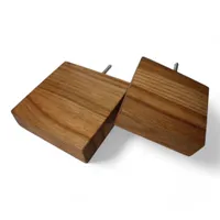 Mini Massives Eichenregal mit gerader Kante 10x10x4cm, Eichenregal, Wandregal aus Holz mit Befestigung