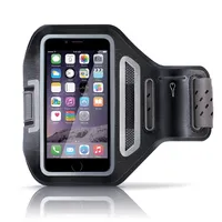 Aplic Sportarmband, Handy Sport Armband Laufhülle, Fitness Armband, Universal, Schlüsselfach & Kopfhörerhalter