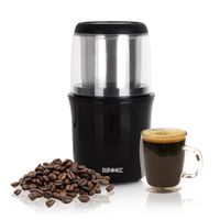 Duronic CG250 Kaffeemühle/elektrische Gewürzmühle - abnehmbarer Behälter  75g Fassungsvermögen  250W  Edelstahlklingen - Kaffee | Nüsse | Gewürze | Kräuter | Getreide | Trockenfrüchte