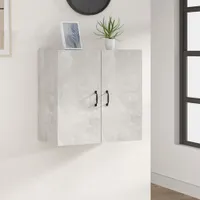 vidaXL Wandschrank Betongrau 60x31x60 cm Holzwerkstoff