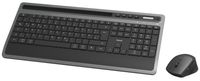 hama 00182686 hama KMW-600 Plus Tastatur-Maus-Set kabellos schwarz, anthrazit