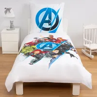 Disney Home Avengers Kinder Wendebettwäsche Set 100% Baumwolle 140 x 200 cm Kissenbezüge 60 x 70cm