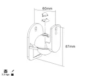 1 pár 2 kusů nástěnného držáku pro držák reproduktoru Box Bracket Wall Bracket