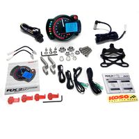 KOSO GP Style Tachometer RX2N+ schwarz mit blauer Beleuchtunng bis 10,000RPM