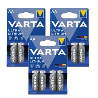 VARTA Lithium Batterie "Professional Lithium" Mignon 6106 (AA) 1,5V 3 Blister je 4 Batterien