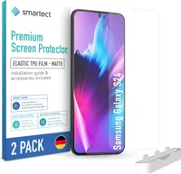 smartect TPU Schutzfolie Matt für Samsung Galaxy S24, 2 x Front