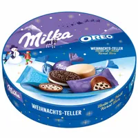 Vianočný tanier Milka a Oreo s 20 zmiešanými výrobkami Oreo 198g