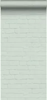 ESTAhome tapeta tehlový vzhľad mätovo zelená - 139193 - 0,53 x 10,05 m