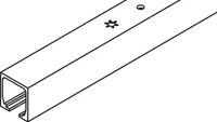 Laufschiene, Aluminium, eloxiert, gelocht