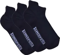 Lambretta - Ponožky do tenisiek pre mužov (3-pack) LB100 (39,5 EU - 45,5 EU) (Black)