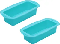 2x Silikon-Brotbackform und Laibform Antihaft-Silikon-Backform für Kuchen und Brote - 27 x 14 x 6cm