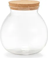 Glasgefäß mit Korkdeckel, 1700 ml