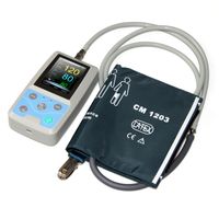 CONTEC PM50 Ambulantes Blutdruckmessgerät Handheld 24-Stunden-Patientenmonitor NIBP SPO2 Blutsauerstoffsensor Pulsfrequenz, USB + PC-Software