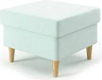 Fußhocker Milo - Farben zur Auswahl - Hocker für Wohnzimmer & Esszimmer Skandinavisch - Sitzhocker Wohnzimmer FARBE: HELLGRÜN