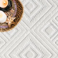 Teppich Hochflor Nara, Farbe:Creme, Größen:140 x 200 cm