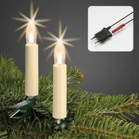 Lichterkette 20 LED Weihnachtsbaum Indoor, Made-in-Germany, warm weißes Licht