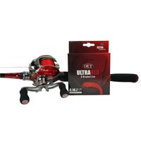 Eurocatch Baitcaster Set 2,10m - inkl. 200m Geflochtene Schnur - Rolle + Rute + Schnur