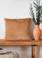 Evila Originals, YST0428, vankúš, hnedý, 100 % PELUSH FABRIC, 37 x 55 x 7 cm