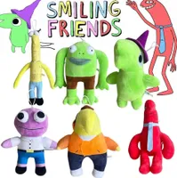 6 Stück lächelnde Freunde Plüschtiere, niedliche, weiche Cartoon-Anime-Kissenpuppen