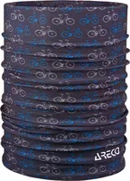 ARECO Multifunktionstuch schwarz gemustert -