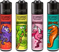4 Clipper Reibrad Feuerzeuge Chimeras