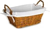 Flechtkorb Natur 32 x 19 cm Naturweide Korb Brotkorb Obstkorb Weidenkorb Deko