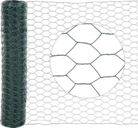 Drátěný plot Yakimz 10m/25m velikost ok: 27 mm zelené šestihranné pletivo - 50 cm x 10m