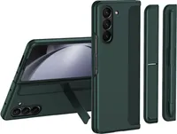 Pouzdro pro Samsung Galaxy Z Fold 6 Tenké PC pouzdro se dvěma pantu, držákem na stylus a stojánkem zelené