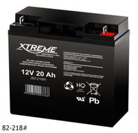 Gel AGM Batterie Xtreme 12V 20Ah zyklenfest wartungsfrei ersetzt 17Ah 18Ah 19Ah