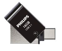 Philips 2 in 1 OTG          16GB USB 3.1 + USB C Midnight Black