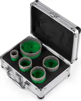 VEVOR Diamant Lochsäge 5 PCS M14 22/35/40/50/65 mm Diamantbohrer-Set 0,87/1,38/1,57/1,96/2,56 Zoll für Granit-Feinsteinzeug und Fliesen, Gr¨¹n, 5 PCS 22/35/40/50/65 mm