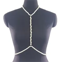 Damenkette - Harness Choker Kette Strass BH Zirkonia Bralette