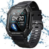Smartwatch Wasserdichter Fitness-Tracker Herzfrequenz-Blutdruckmessgerät Bluetooth Armbanduhr Armband Smartband Outdoor-Sport Smartwatch für Android IOS