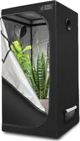 Premium Grow Zelt – Hochwertiger 1680D Stoff, Diamant reflektierende Innenseite, Starke Reißverschlüsse, Ultradichtes und hohes Anbauzelt 60x60x160cm
